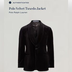 Polo Ralph Lauren Polo Velvet Tuxedo Jacket Black Men’s 40L Dinner Jacket